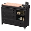 Little Smileys Changing Table - Removable Changing Station, Gray Oak - SS-9072337