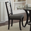 Cayman Side Chair - Black Frame, Gray Seat (Set of 2) - SSC-CY480S