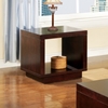 Toronto Contemporary End Table / Nightstand in Cherry Finish - SSC-TR4000E
