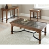 Levante Rustic Sofa Table - Glass, Metal, Wood - SSC-LV100S
