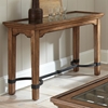 Levante Rustic Sofa Table - Glass, Metal, Wood - SSC-LV100S