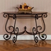 Crowley Sofa Table with Metal Scroll Accents - SSC-CR150S