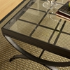 Emerson 3 Piece Coffee Table Set - Glass, Metal, Black - SSC-EM2000