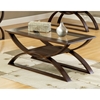 Dylan Glass and Wood Top Cocktail Table - SSC-DY300C