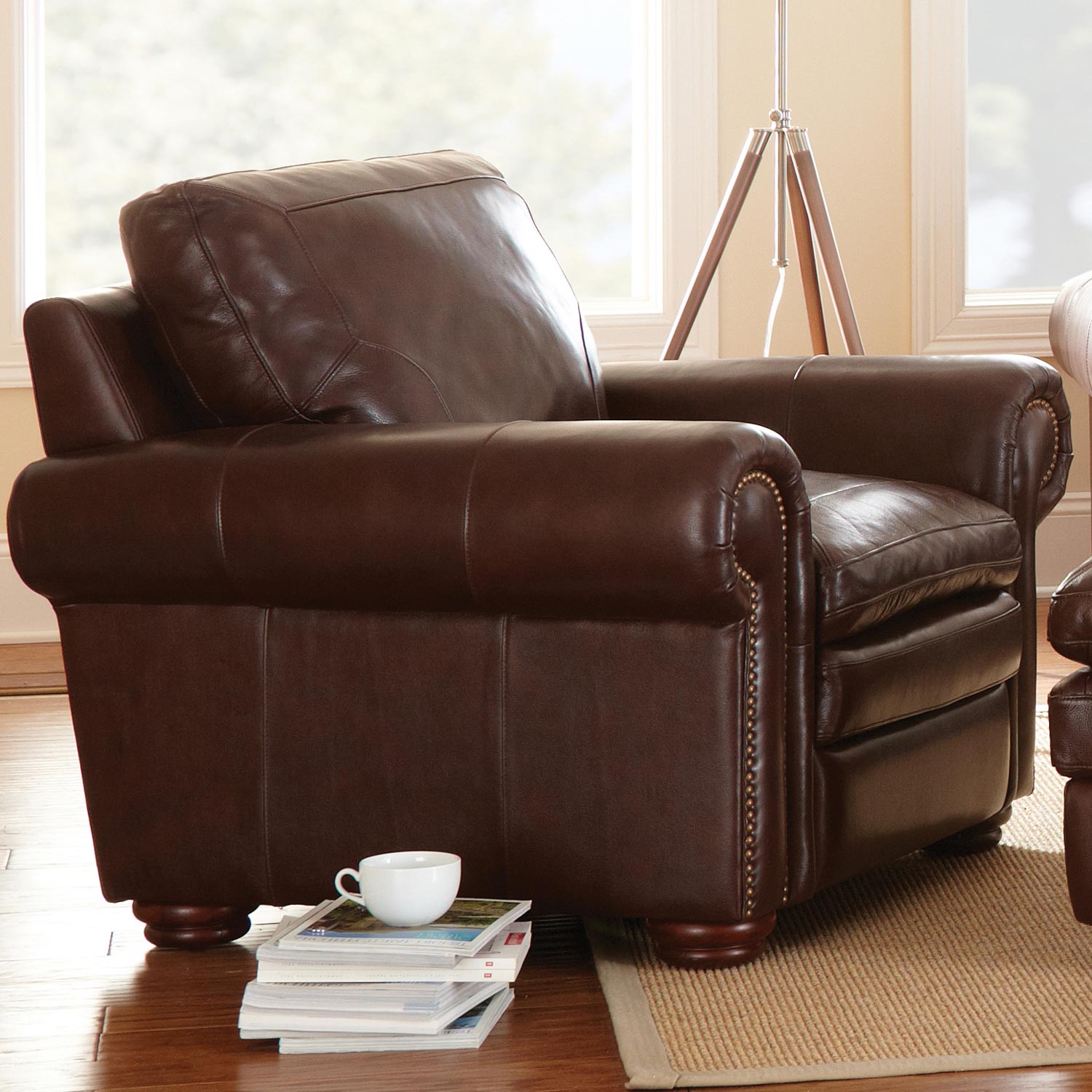 Leather Sofa And Loveseat Set 3pc Princeton Tritone Burgundy