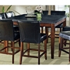 Granite Bello 9 Piece Counter Set with Black Button Tufted Chairs - SSC-MG-CNTR-9PC
