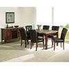 Montibello 7 Piece Dining Set with Chocolate Brown Chairs - SSC-MN450-7PC