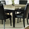 Monarch 7 Piece Contemporary Dining Set with Black Chairs - SSC-MC500-7PC