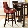 Brooks 30" Upholstered Swivel Bar Stool - Red (Set of 2) - SSC-BK550CCR