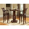 Antoinette Hand Carved Column Base Pub Table - SSC-AY300PTT-AY300PTB