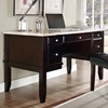 Monarch Home Office Desk - Cream Top, Espresso Wood Base - SSC-MC150D