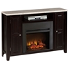Monarch Media Fireplace - Marble Look Top, Espresso Wood - SSC-MC560SET