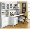 100 Series Executive Office Desk - Hutch, Bookcase, Mobile Pedestal - UNIQ-1C100006M