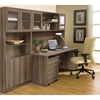 100 Series Executive Office Desk - Hutch, Bookcase, Mobile Pedestal - UNIQ-1C100006M