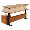 Large Sit Stand Hydraulic Height Adjusting Desk - UNIQ-7190105-XX