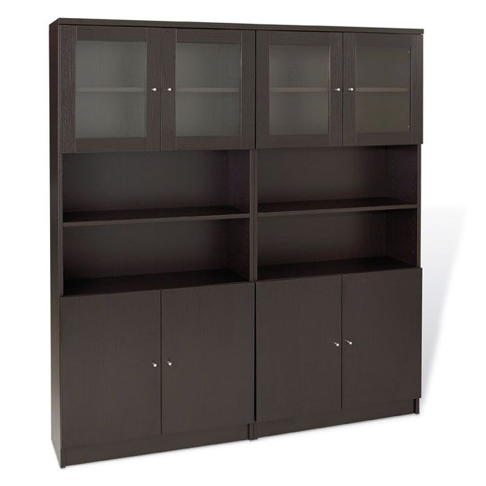 Pro X Dual Bookcases with Glass Doors 
