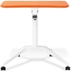 Mobile Laptop Table - Adjustable Height, Orange - UNIQ-X201-ORA
