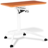 Mobile Laptop Table - Adjustable Height, Orange - UNIQ-X201-ORA