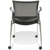 Jenna Conference Chair - Casters, Stackable, Black - UNIQ-X5356