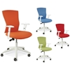 Sanne Office Chair - Tilt, Adjustable Arms, White & Orange - UNIQ-X5367-5364