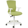 Sanne Office Chair - Tilt, Adjustable Arms, White & Green - UNIQ-X5366-5364