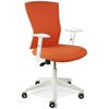 Sanne Office Chair - Tilt, Adjustable Arms, White & Orange - UNIQ-X5367-5364