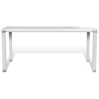 Pure Office 71" Conference Table - White Lacquer
