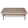 Wood Coffee Table - Lower Shelf - UNIQ-X752