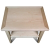 Wood End Table - Lower Shelf - UNIQ-X753
