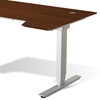 Sit &amp; Stand Adjustable Height Desk - Cherry - UNIQ-X76532-CH