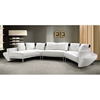 Jupiter Curved Leather Sectional Sofa with Chaise - VIG-0510-HL