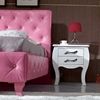 Monte Carlo Tufted Twin Bed in Pink - VIG-MONTECARLO-BED-PINK