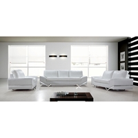 Divani Casa Vanity Sofa Set - White