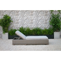 Renava Knox Outdoor Wicker Lounge Chair - Beige