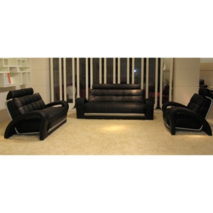 Divani Casa Bentley Sofa Set - Black 