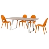 Modrest Gala Modern Rectangular Dining Table - Walnut - VIG-VGEUMC-6097DT