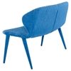 Modrest Astoria Fabric Dining Bench - Blue - VIG-VGEUMC-8160CH-LB-BLU