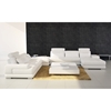 Divani Casa Phantom Sectional Sofa - Ottoman, End Table, White - VIG-VGEV-SP-5005W