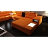 Divani Casa Polaris Bonded Leather Sectional Sofa - Orange - VIG-VGEV5022-BND-OR