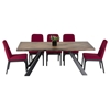 Modrest Norse Modern Rectangular Dining Table - Brown and Black - VIG-VGEWF2196ALA