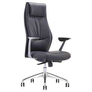 Modrest Dauman Modern High-Back Office Chair - Black 