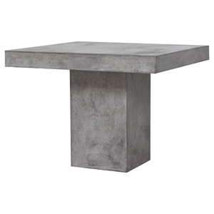 Modrest Yem Concrete Square Dining Table - Gray 