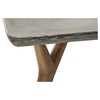 Modrest Dondi Concrete Dining Table - Dark Gray and Natural - VIG-VGGR770200