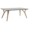 Modrest Dondi Concrete Dining Table - Dark Gray and Natural - VIG-VGGR770200