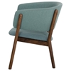 Modrest Dante Modern Accent Chair - Blue and Walnut (Set of 2) - VIG-VGMAMI-435-BLU