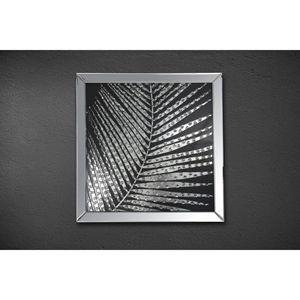 Modrest Palm Square Mirrored Wall Hanging Decor - Multicolor 