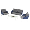 Renava Buenos Modern Outdoor Sofa Set - Blue and Gray - VIG-VGMNBUENOS
