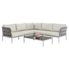 Renava Hamptons Modern Outdoor Sectional Sofa Set - Beige - VIG-VGMNHAMPTONS
