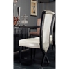 A&X Transitional Dining Side Chair - X Leg, White Leatherette (Set of 2) - VIG-VGUNAC013