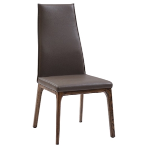 Modrest Cologne Modern Dining Chair - Dark Gray and White Wash (Set of 2) 